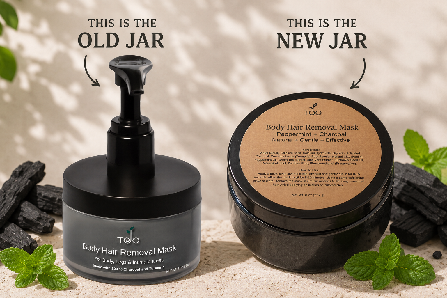 Peppermint & Charcoal Hair Removal Kit 6